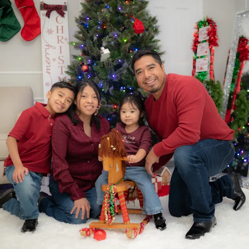 Christmas studio photo session in Chesterfield VA