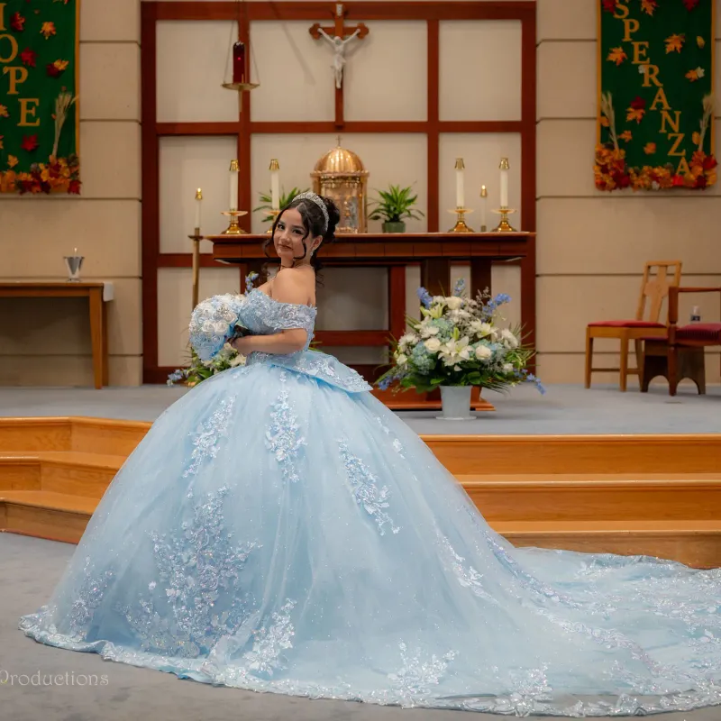 Quinceanera church ceremony photography by Marlen Productions