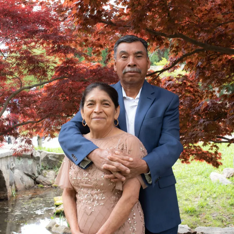 Golden hour wedding portrait session at Maymont in Richmond VA